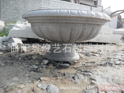 匠心傳承，石韻生輝 曲陽縣俊藝石材精雕大理石花盆，打造庭院藝術